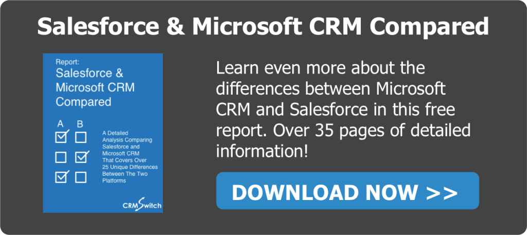 Microsoft Dynamics CRM and Salesforce Compared