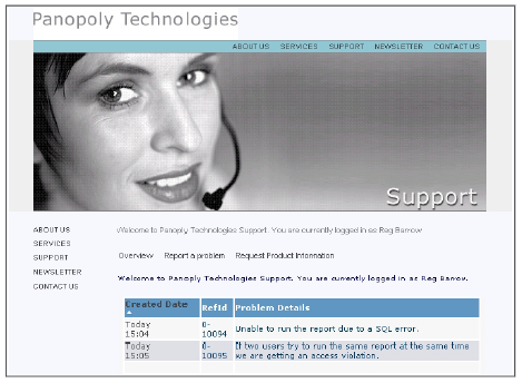 CRM Customer Portal Sage Example CRM Customer Portal